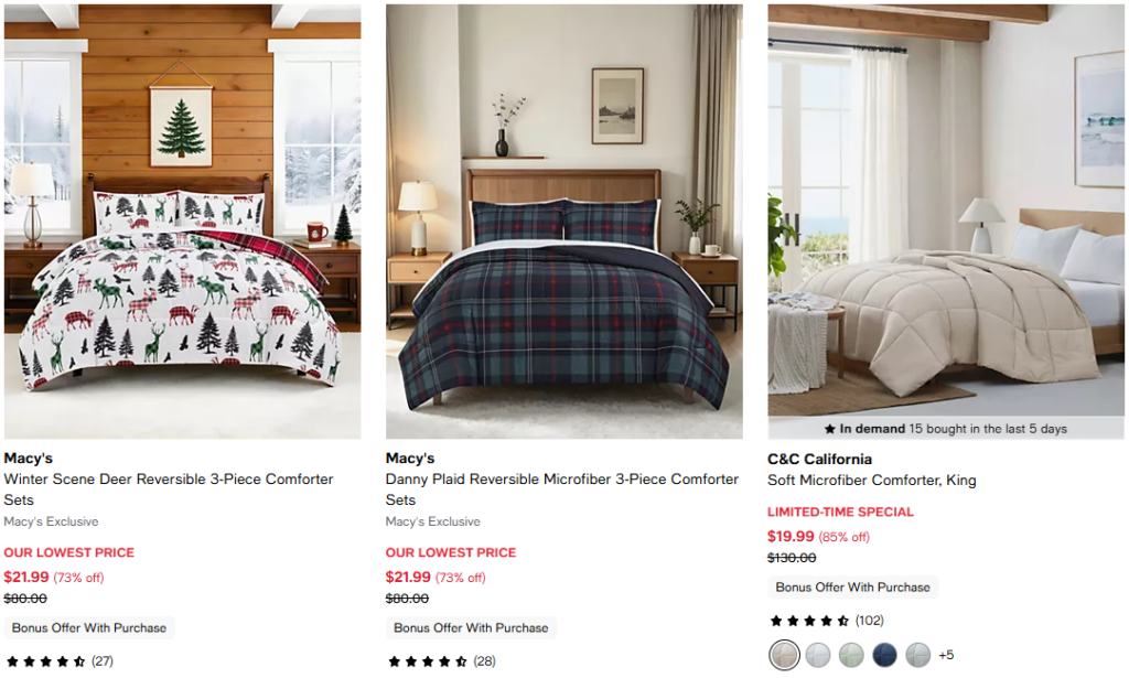 Macys Comforter Sale