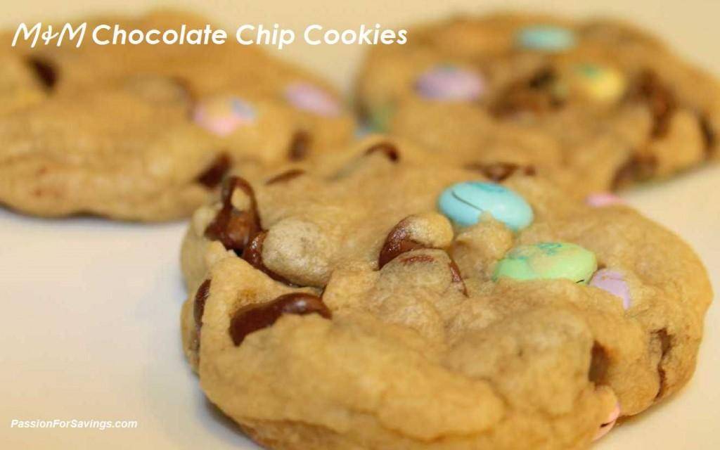 M&M Chocolate Chip Cookies Recipe
